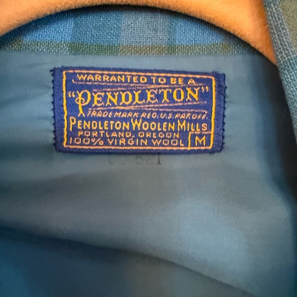 Pendleton Teal and Olive Plaid Jacket - Picture 5 of 5